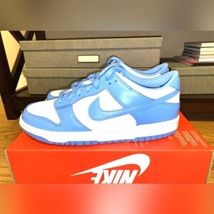 New Men's Nike Dunk Low UNC University Blue
